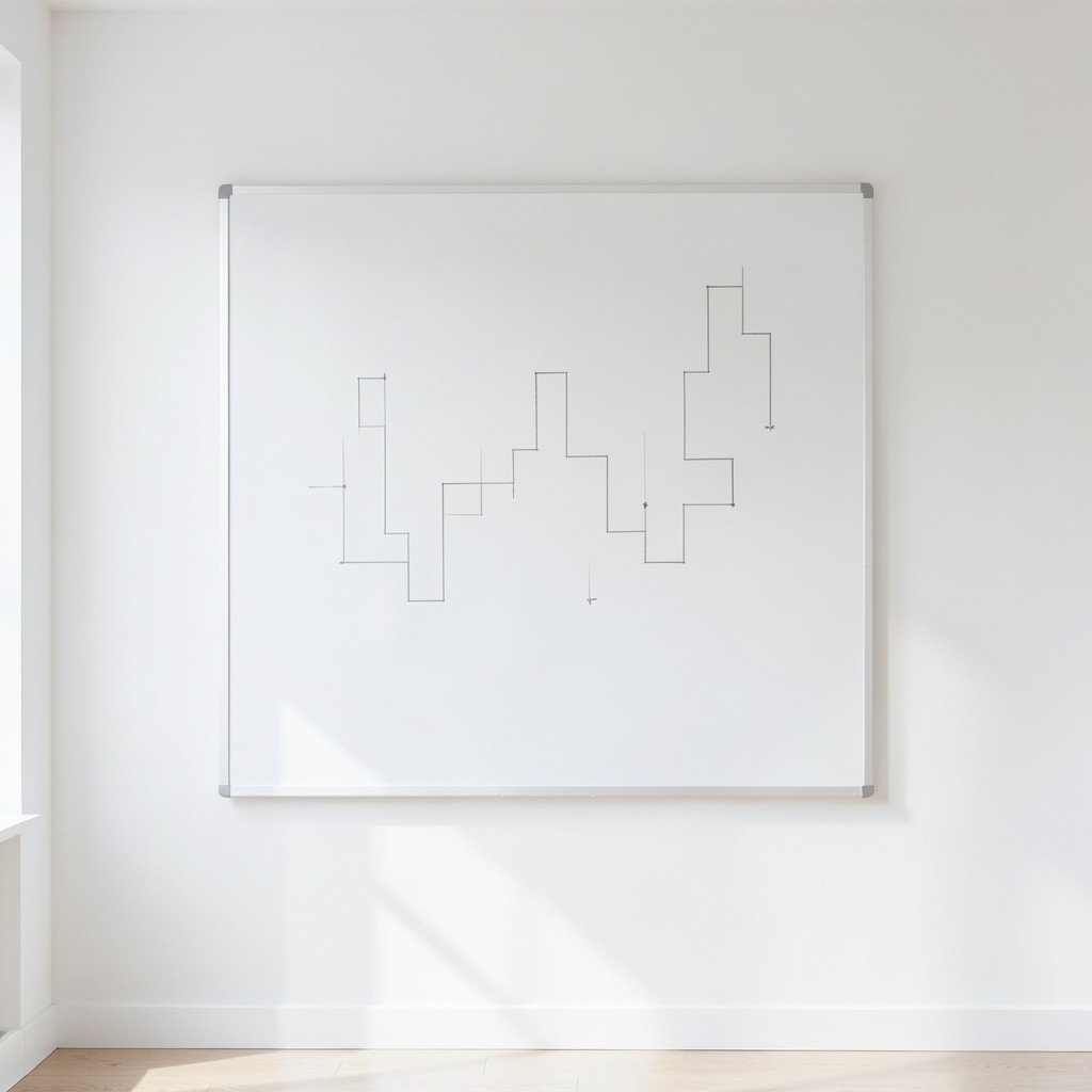 Whiteboard showing partner tier ladders drawn in soft charcoal lines